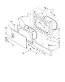 Dryer front panel and door parts