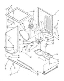 Dryer cabinet and motor parts