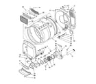 Whirlpool WGT3300SQ0 dryer bulkhead parts diagram