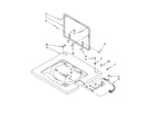 Whirlpool WGT3300SQ0 washer top and lid parts diagram