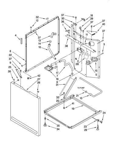 Washer cabinet parts