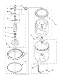 Agitator, basket and tub parts