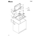 Amana 4KNTW5705TQ0 top and cabinet parts diagram