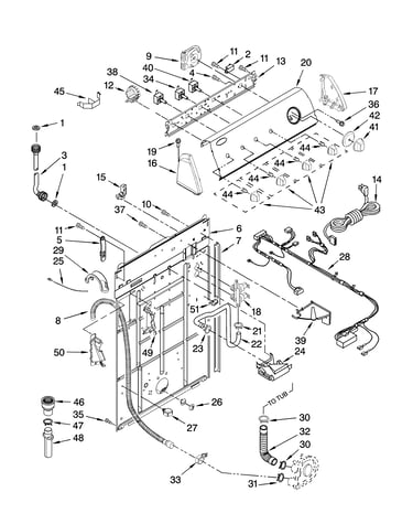 Controls and rear panel parts