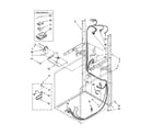 Maytag MET3800TW0 dryer support and washer harness parts diagram