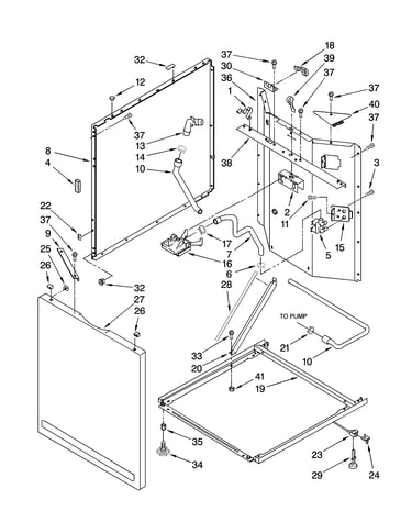 Washer cabinet parts