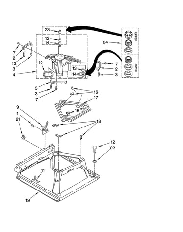 Machine base parts