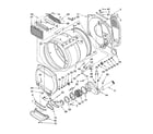 Maytag MGT3800TW0 dryer bulkhead parts diagram