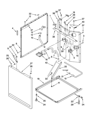 Washer cabinet parts