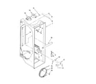Maytag MSD2258KGW01 refrigerator liner parts diagram