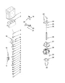 Motor and ice container parts