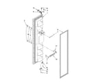 Maytag MSD2658KGB01 freezer door parts diagram