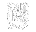 Maytag YMET3800TW0 dryer cabinet and motor parts diagram