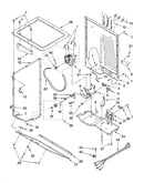 Dryer cabinet and motor parts