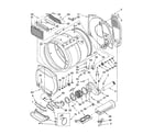 Maytag YMET3800TW0 dryer bulkhead parts diagram
