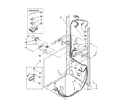 Maytag YMET3800TW0 dryer support and washer harness parts diagram