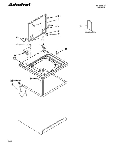Top and cabinet parts
