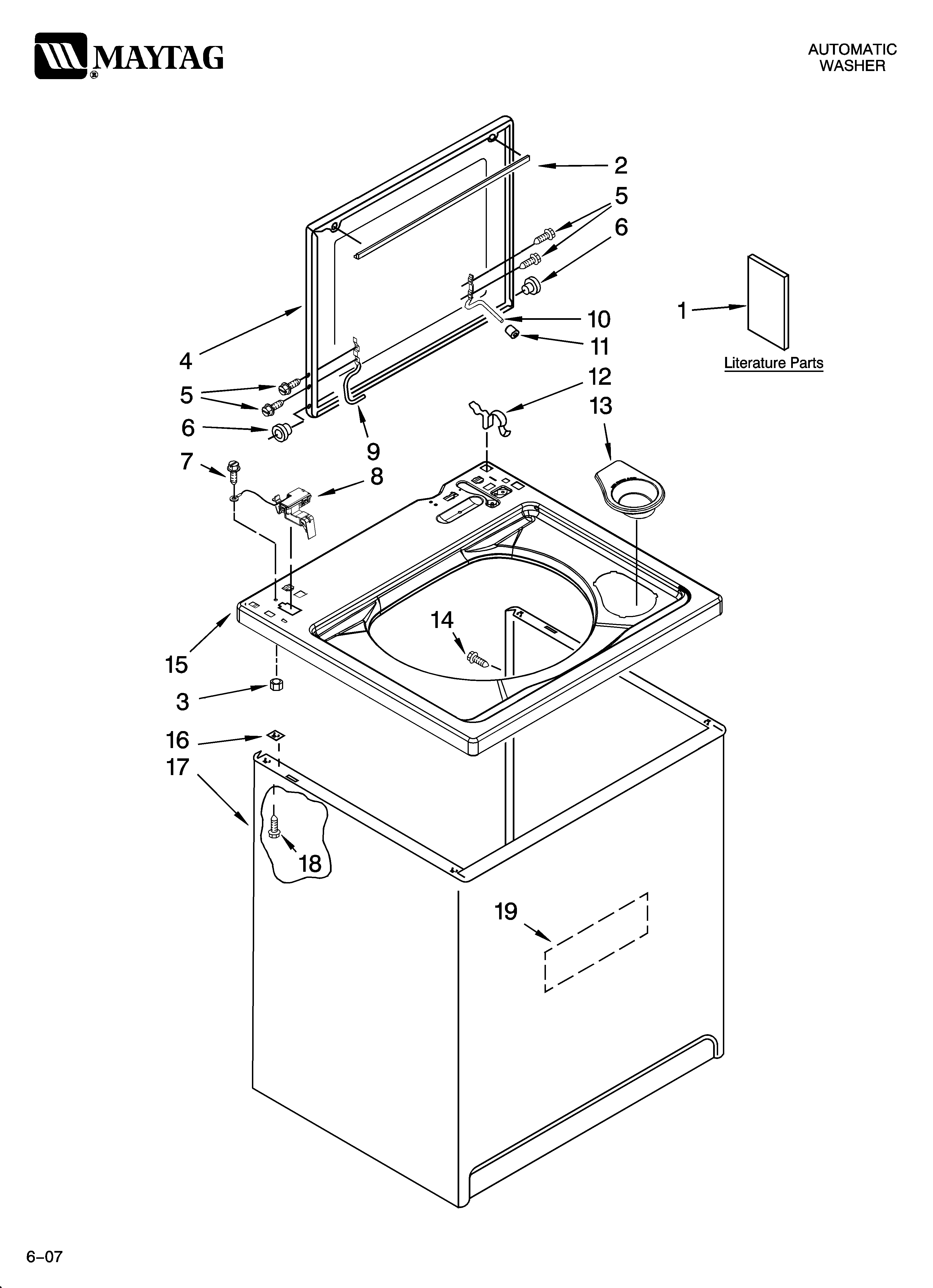 TOP AND CABINET PARTS
