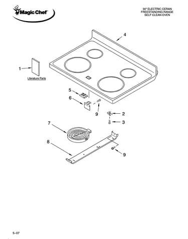 Cooktop parts