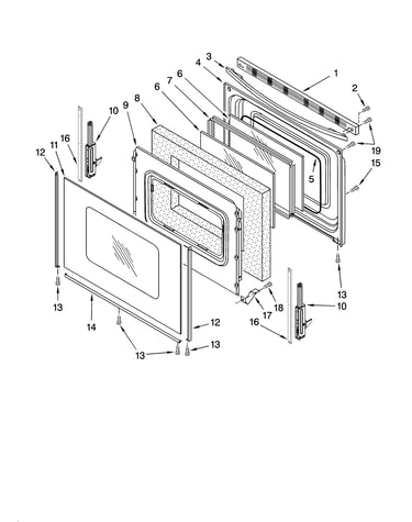 Door parts, optional parts (not included)