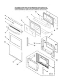 Oven door parts