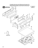 Cooktop and control panel parts