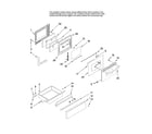 Maytag MERH865RAS13 door/drawer parts (stainless only) diagram