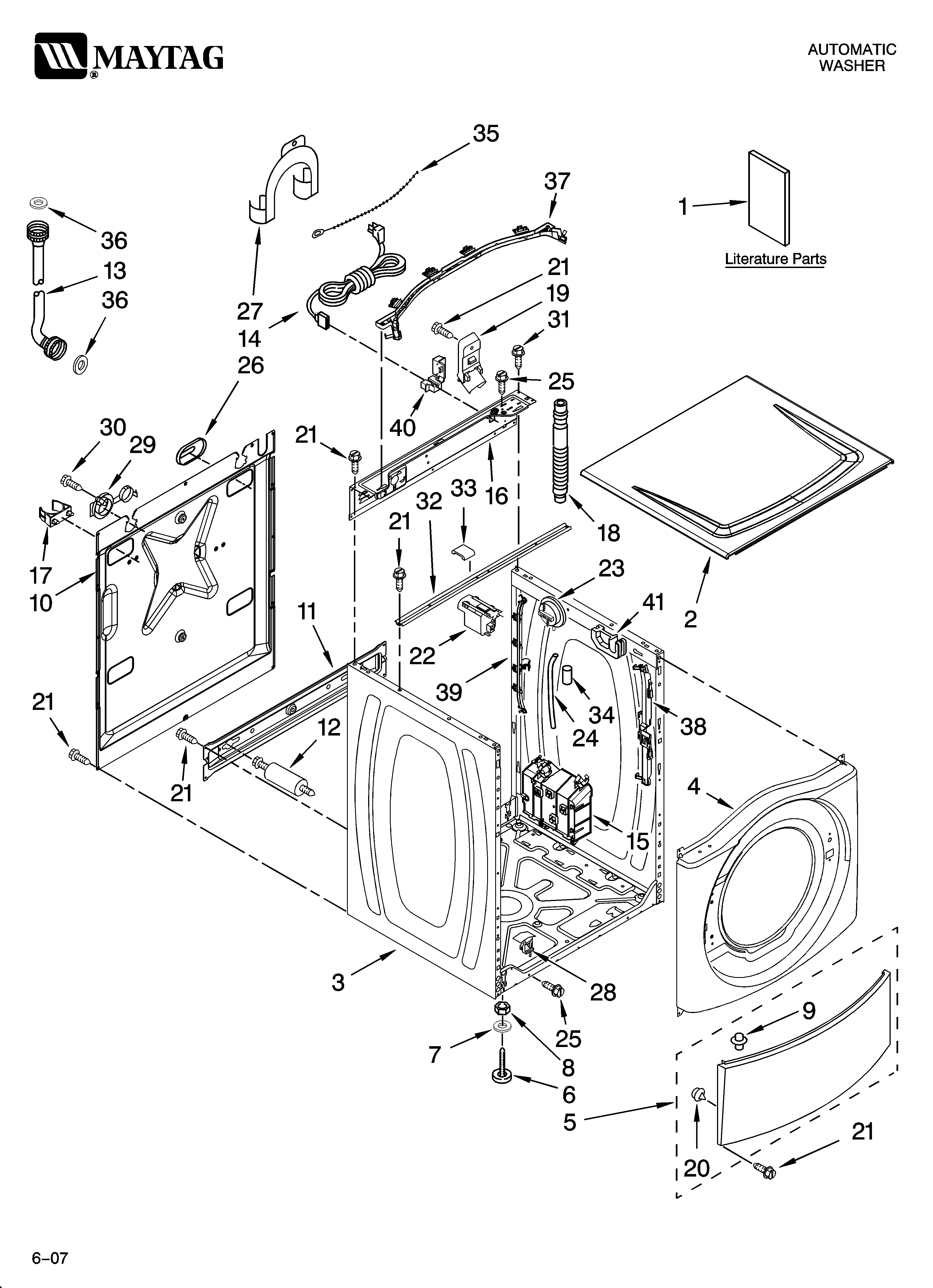 Top and cabinet parts