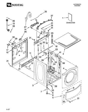 Top and cabinet parts