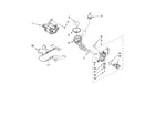 Maytag MHWZ600TW00 pump and motor parts diagram