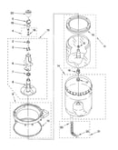 Agitator, basket and tub parts