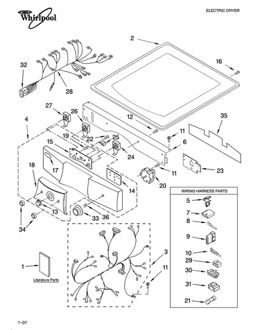Top and console parts