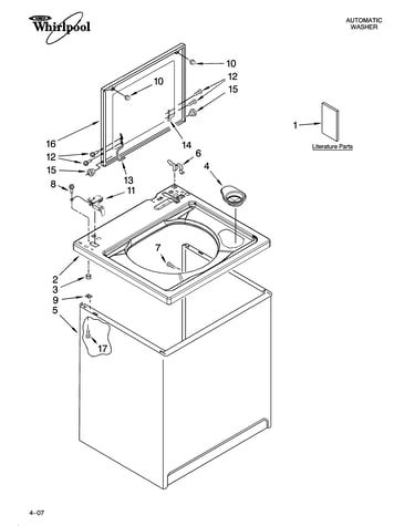 Top and cabinet parts