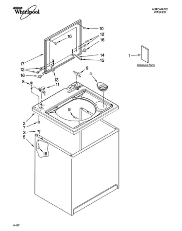 Top and cabinet parts