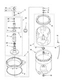 Agitator, basket and tub parts