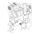 Whirlpool CSP2741KQ3 upper and lower bulkhead parts diagram