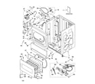 Whirlpool CSP2761KQ3 lower cabinet and front panel parts diagram