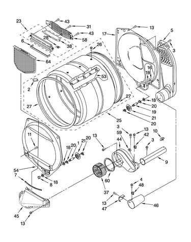 Upper and lower bulkhead parts