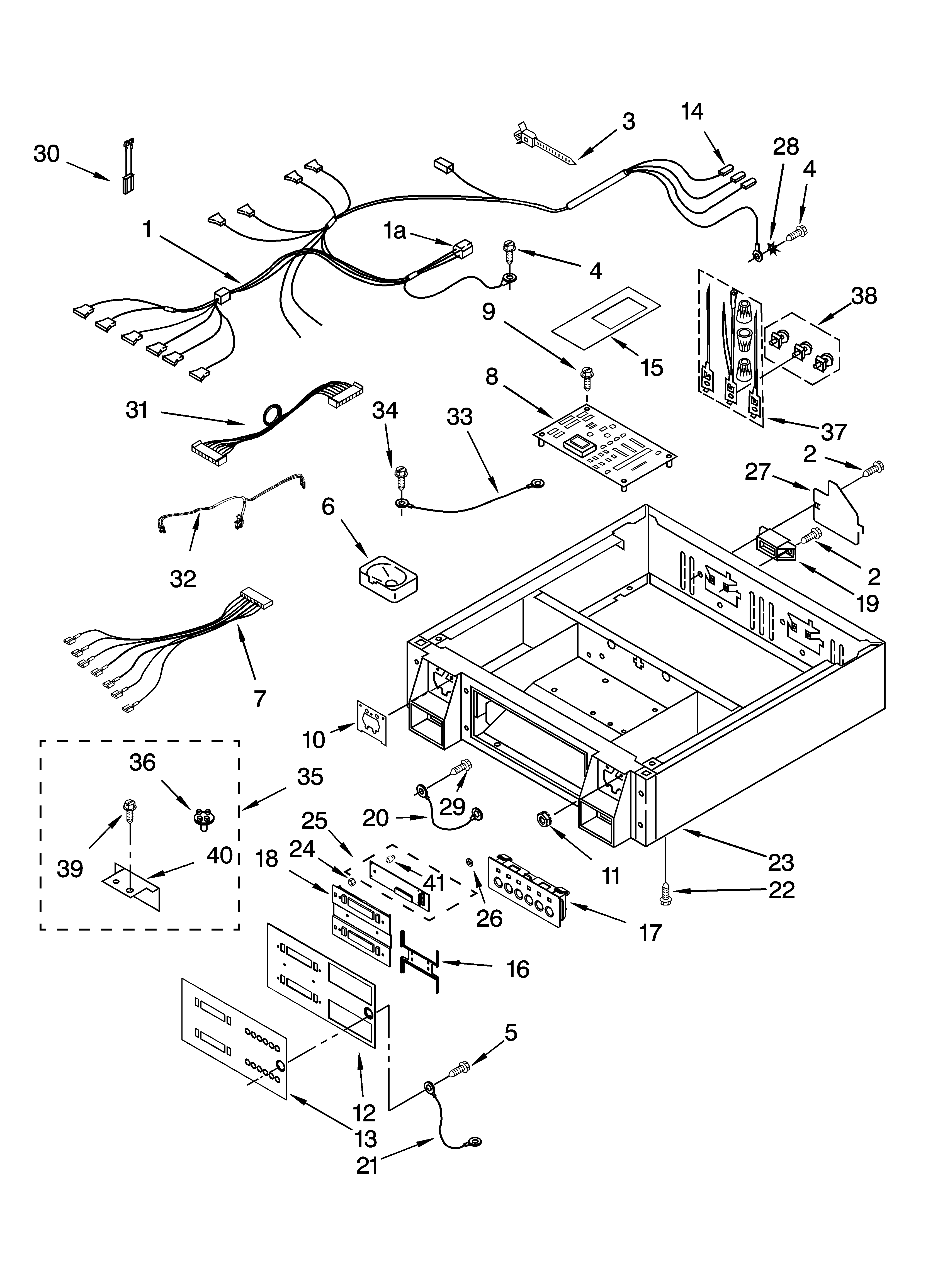 Control panel and separator parts