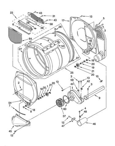 Upper and lower bulkhead parts
