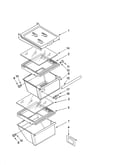 Refrigerator shelf parts