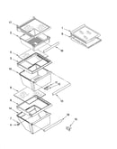 Refrigerator shelf parts