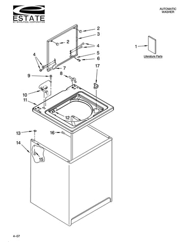 Top and cabinet parts