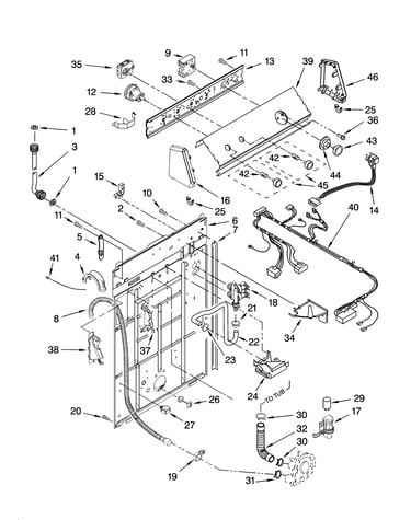 Controls and rear panel parts