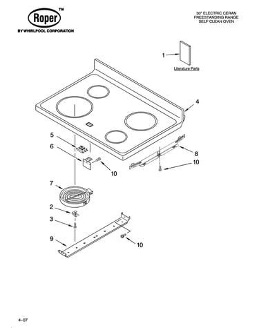 Cooktop parts
