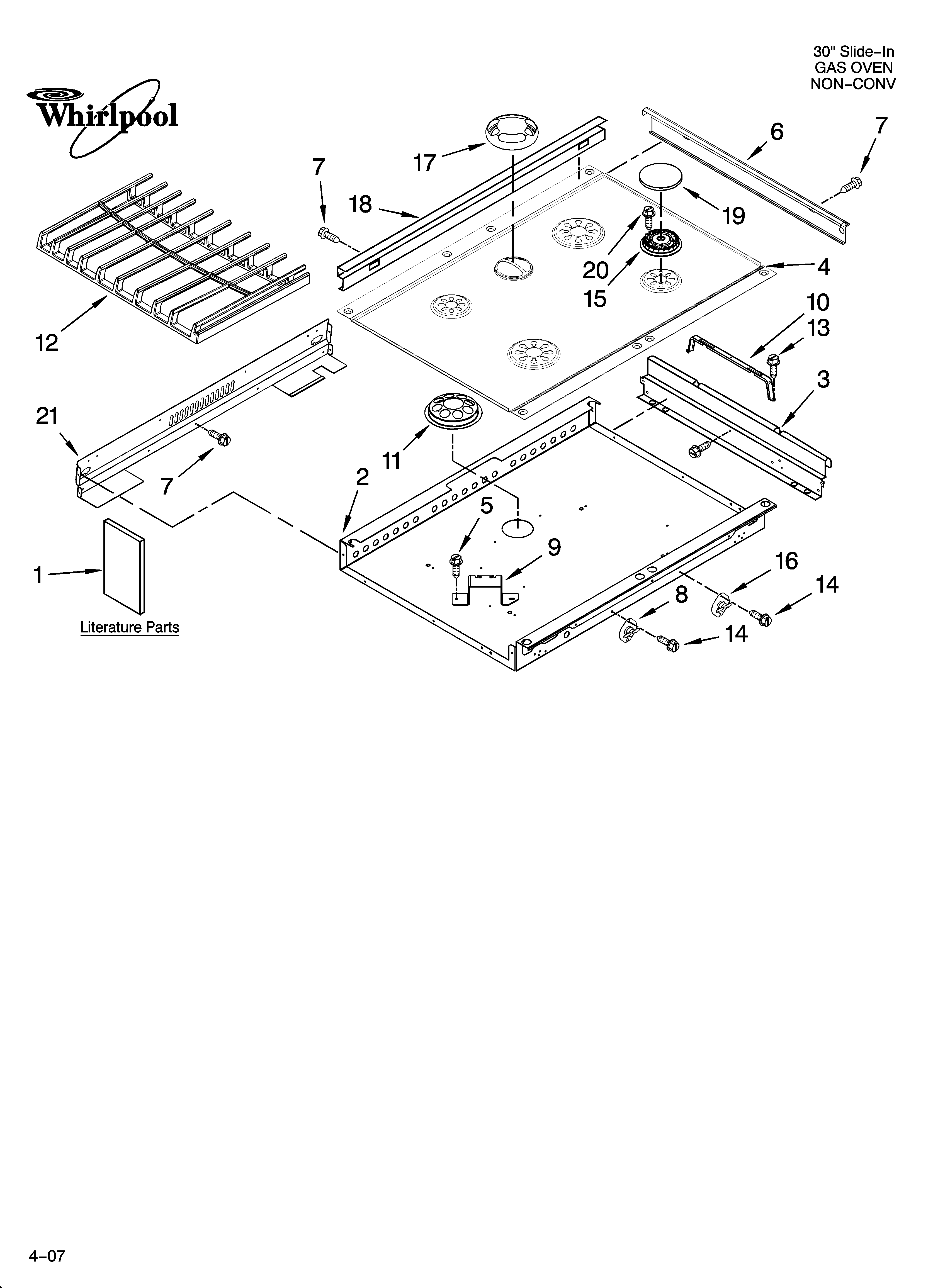 COOKTOP PARTS