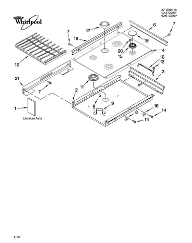 Cooktop parts