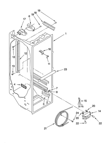 Refrigerator liner parts