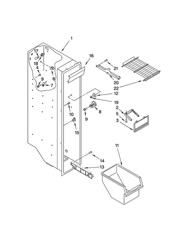 Freezer liner parts