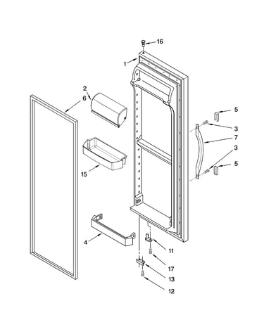Refrigerator door parts